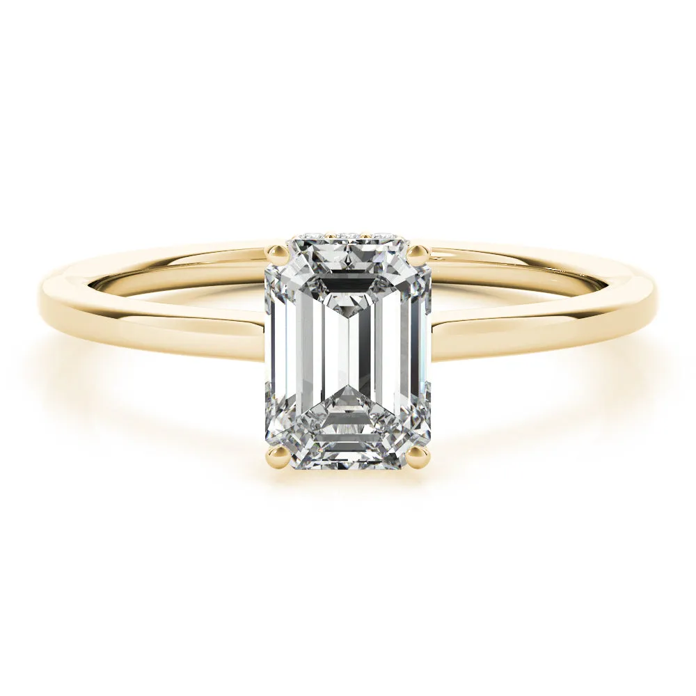 Gaia Hidden-halo Diamond Engagement Ring