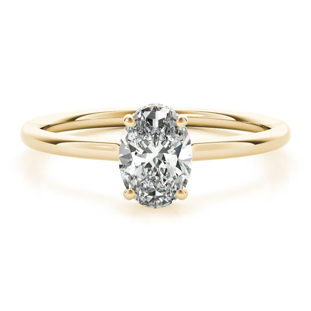 Gaia Hidden-halo Diamond Engagement Ring