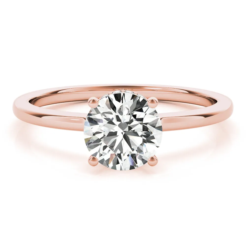 Gaia Hidden-halo Diamond Engagement Ring