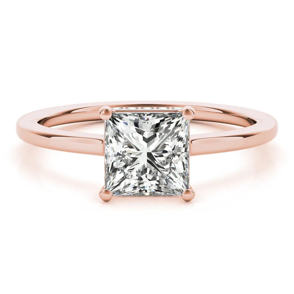 Gaia Hidden-halo Diamond Engagement Ring