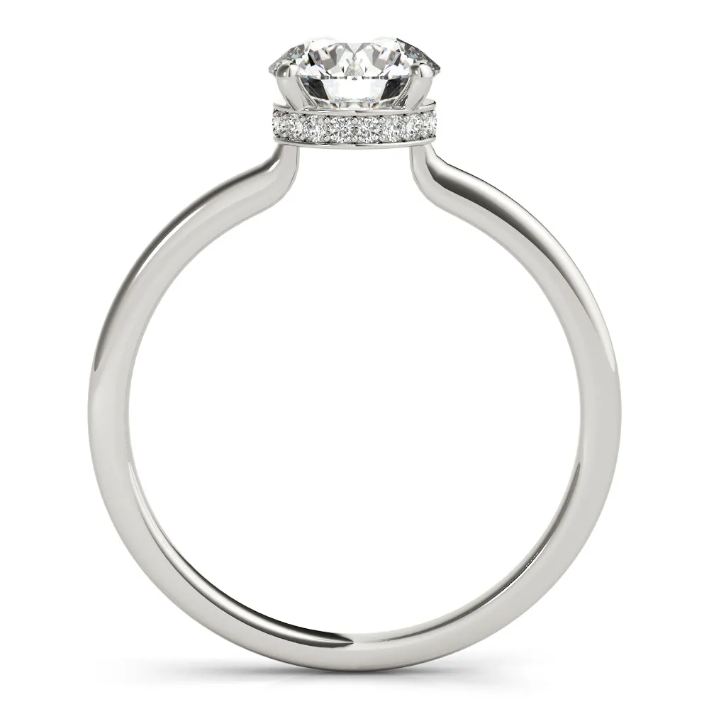 Gaia Hidden-halo Diamond Engagement Ring