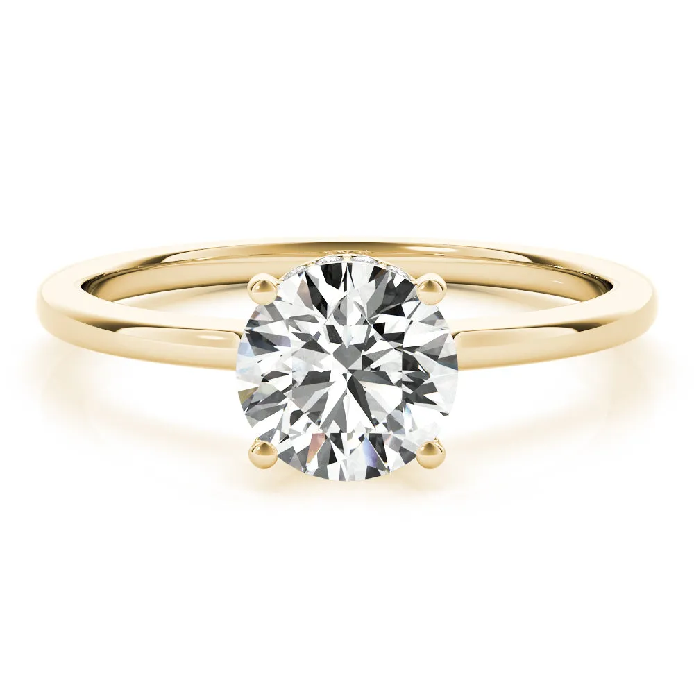 Gaia Hidden-halo Diamond Engagement Ring
