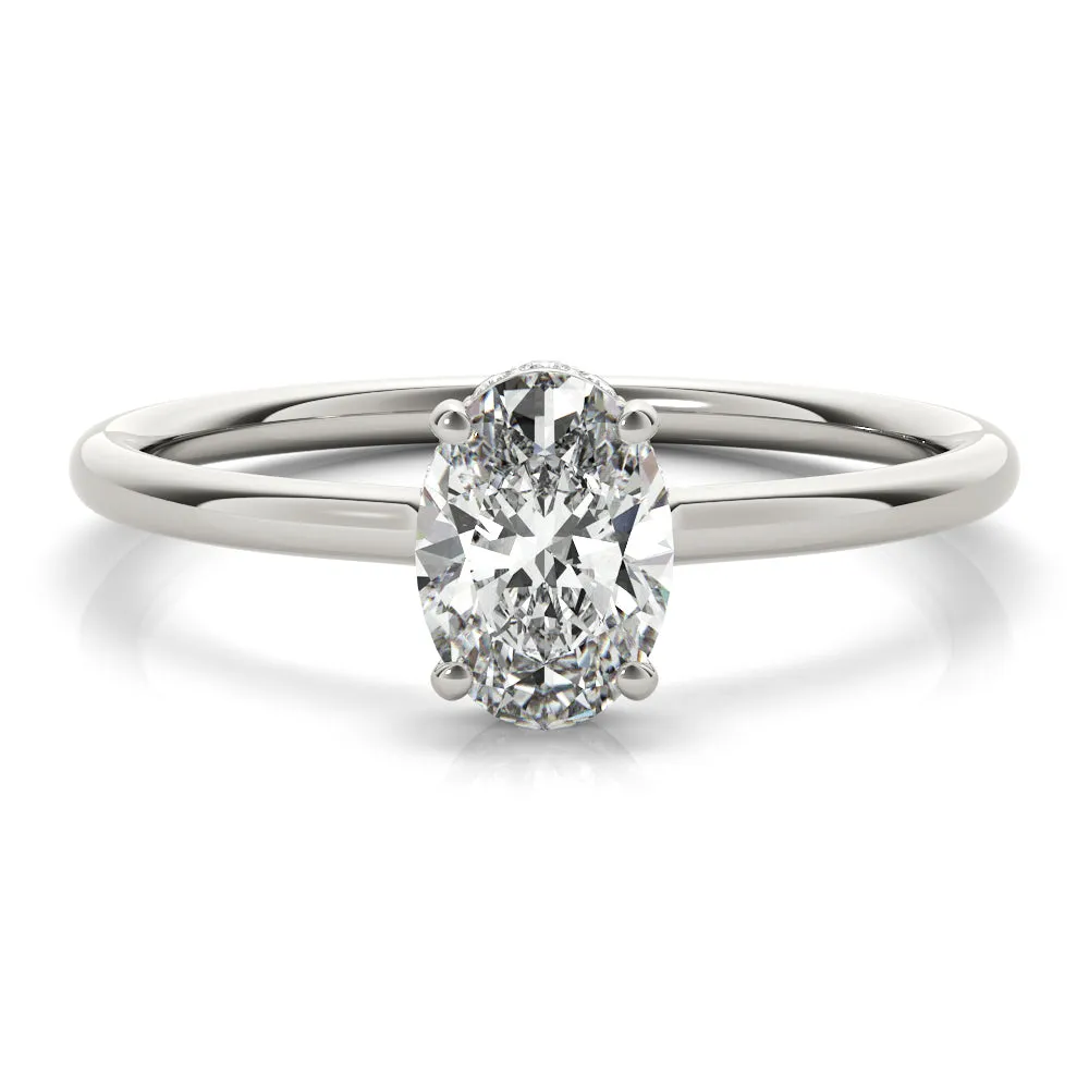 Gaia Hidden-halo Diamond Engagement Ring
