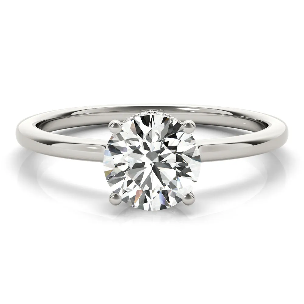 Gaia Hidden-halo Diamond Engagement Ring