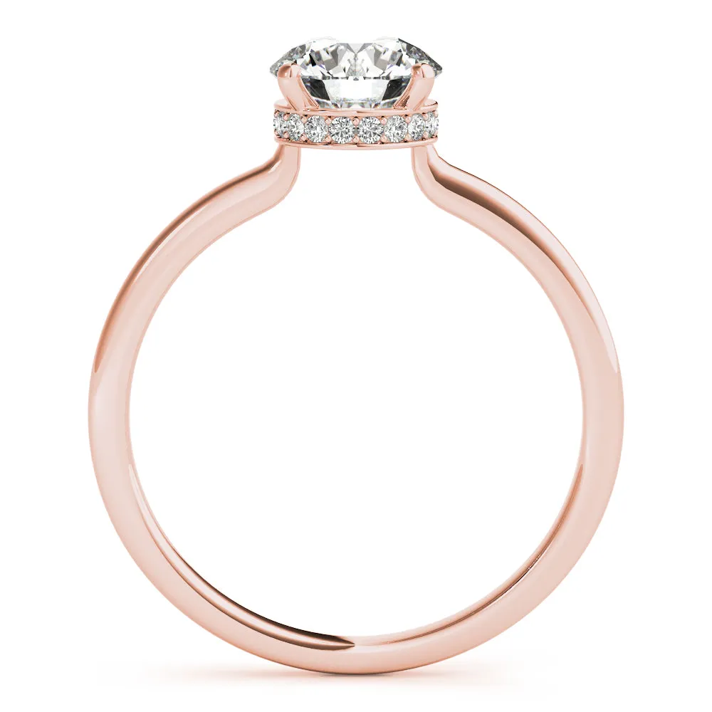 Gaia Hidden-halo Diamond Engagement Ring