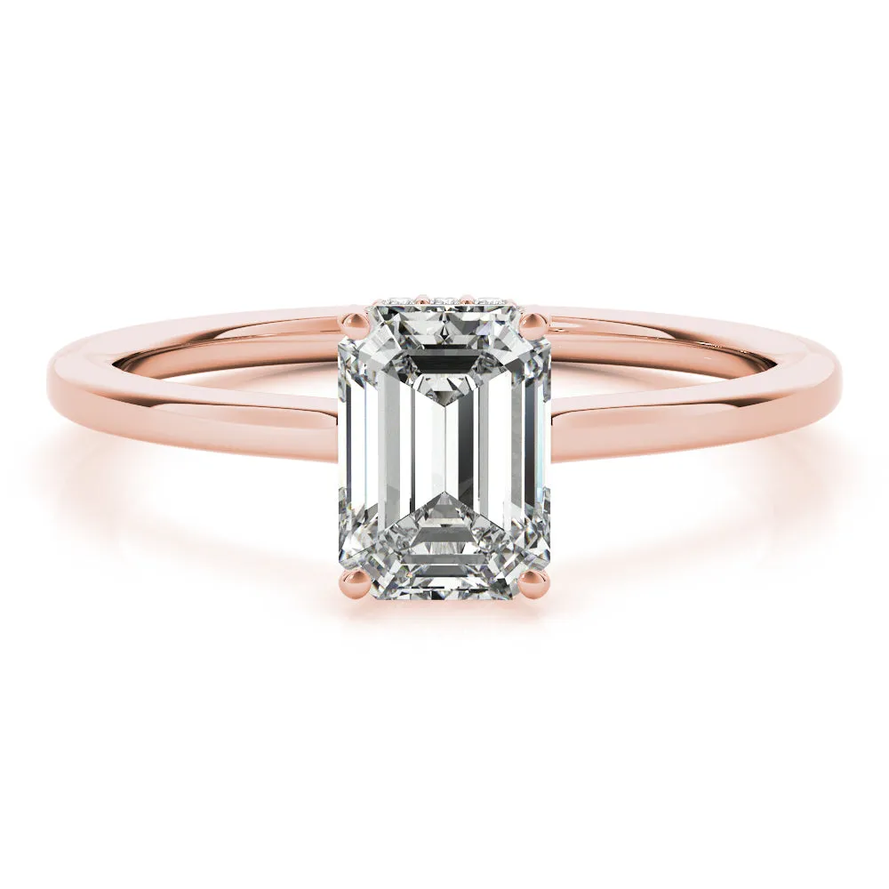 Gaia Hidden-halo Diamond Engagement Ring
