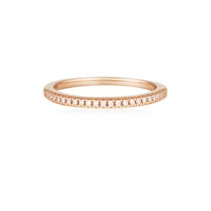 GEORGINI ICONIC BRIDAL ANNE BAND ROSE GOLD