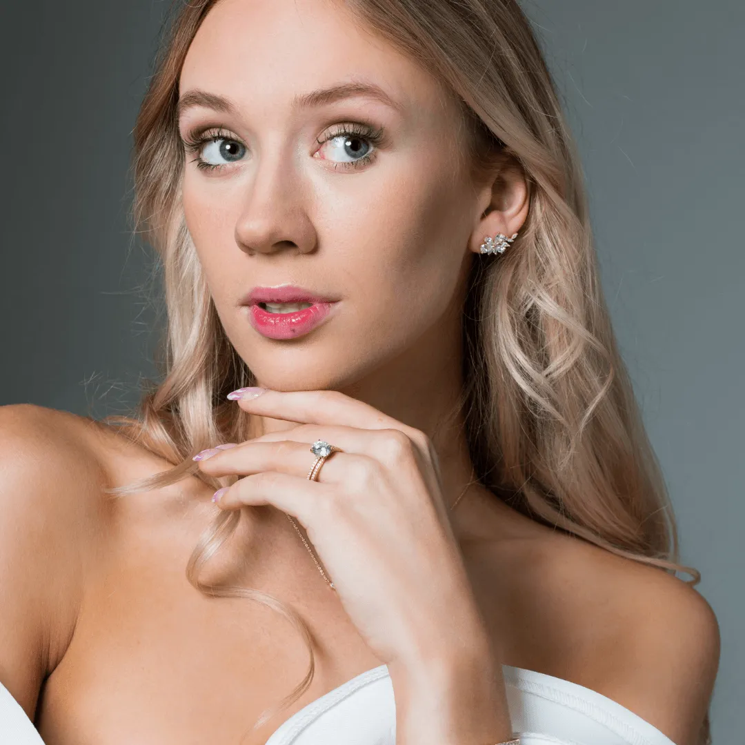 GEORGINI ICONIC BRIDAL ANNE BAND ROSE GOLD