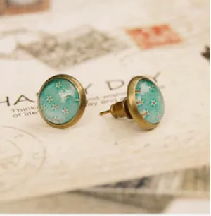 Glass Picture Studs (Floral & Nature)