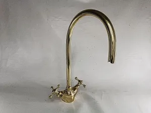 Handcrafted Moroccan Engraved Brass Faucet- Moroccan Engraved Brass Gold Faucet