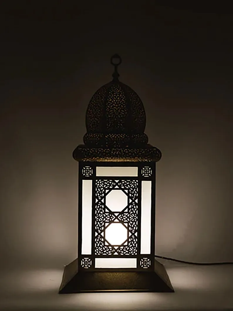 Handmade Moroccan Brass Floor Lamp - Custom Contemporary Lighting for Elegant Home Decor