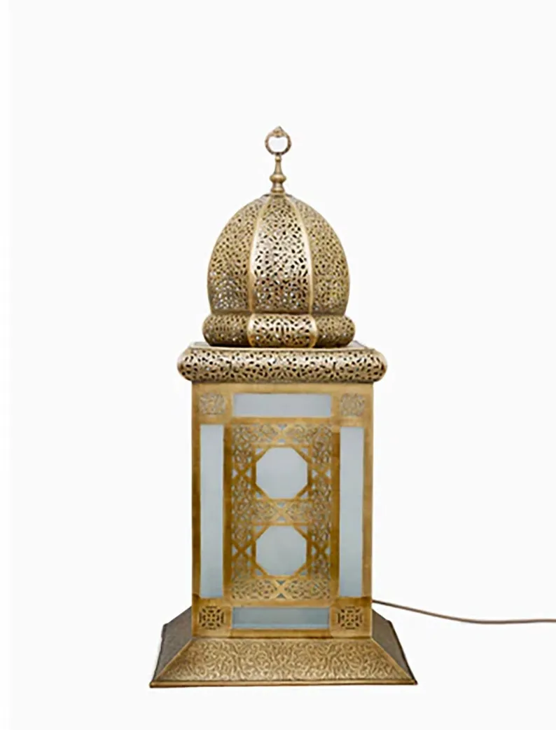 Handmade Moroccan Brass Floor Lamp - Custom Contemporary Lighting for Elegant Home Decor