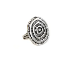 Handmade Natty Pewter Ring - 3597