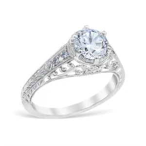 Heart of the Vineyard Vintage Style Engagement Ring