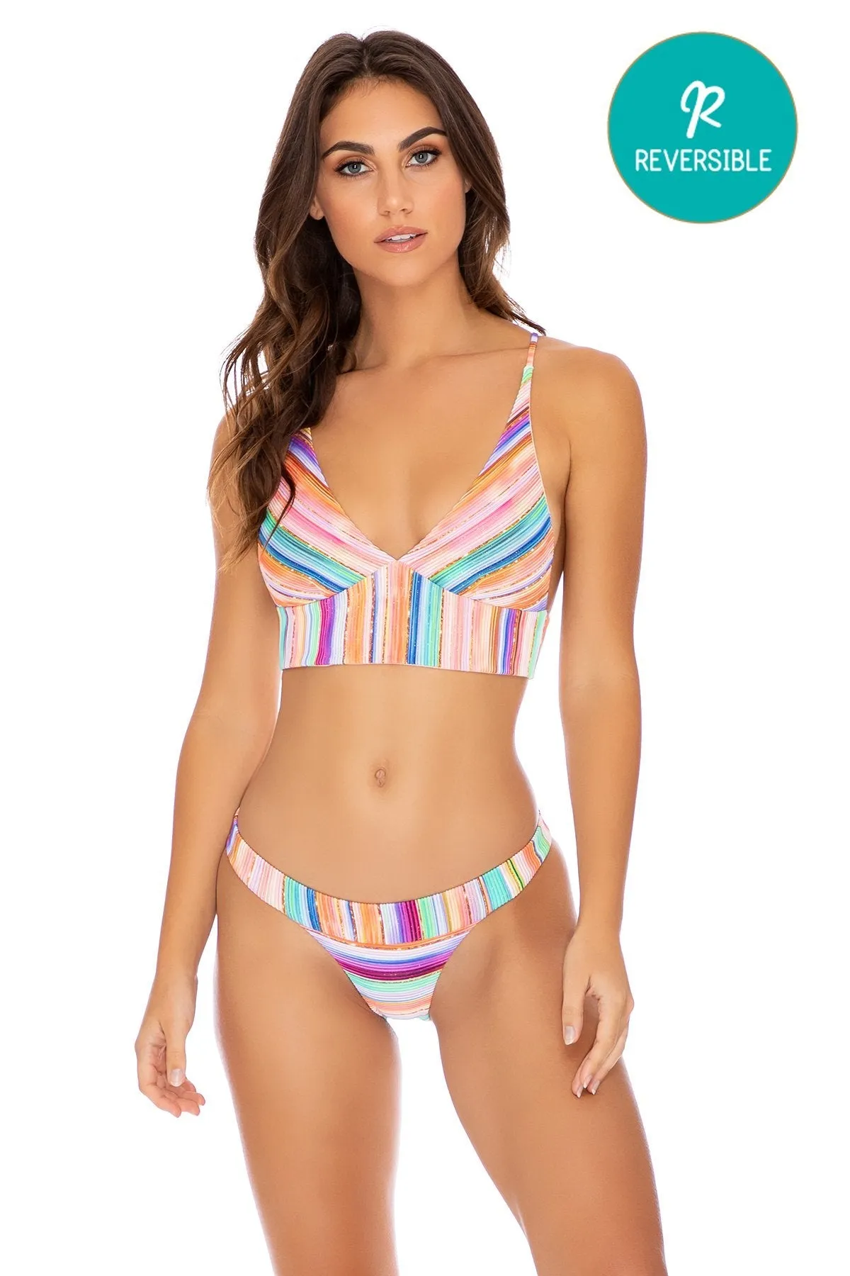 HEAT WAVES - Cross Back Bustier Top