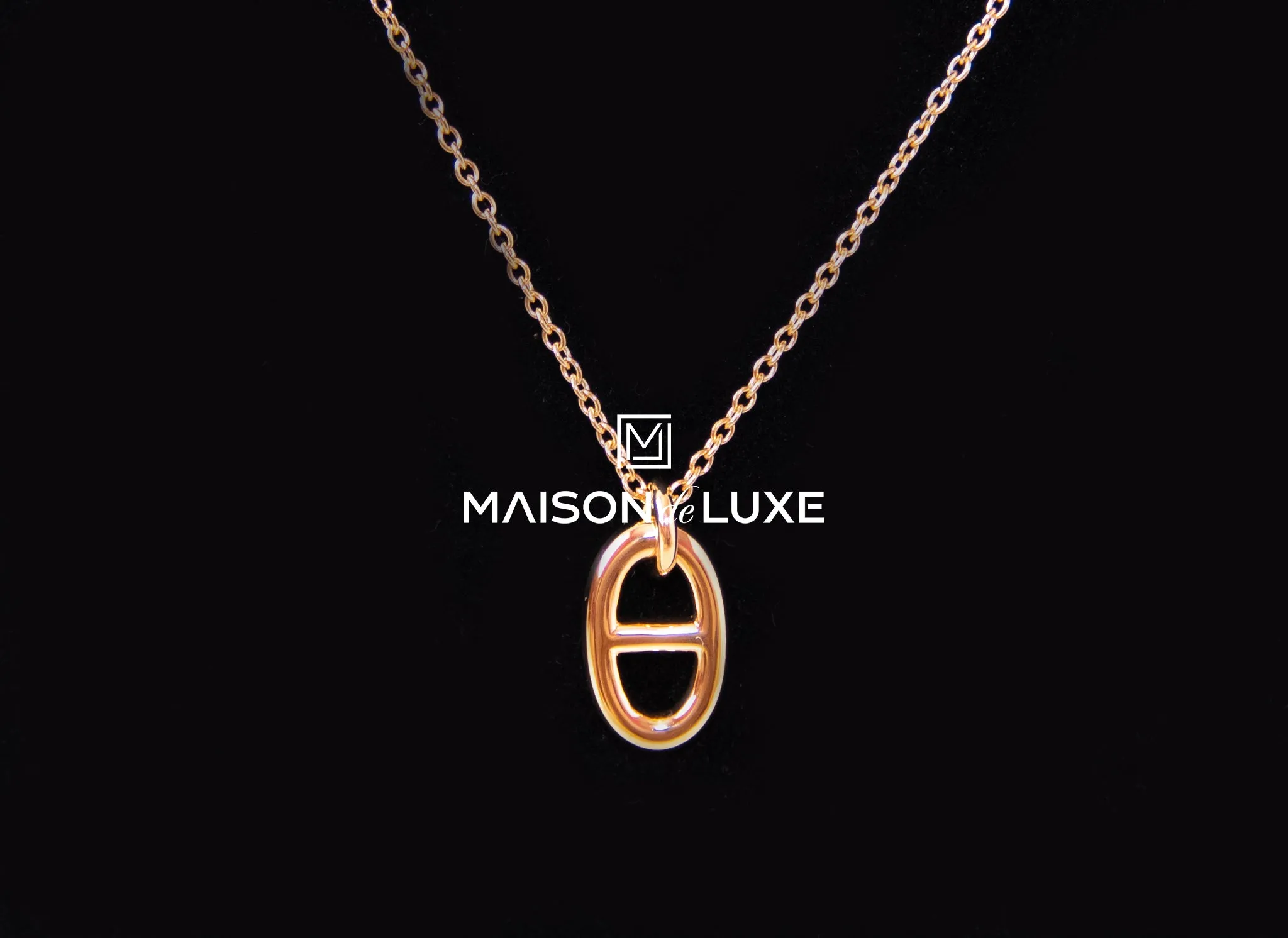 Hermes Rose Gold Farandole Pendant Necklace