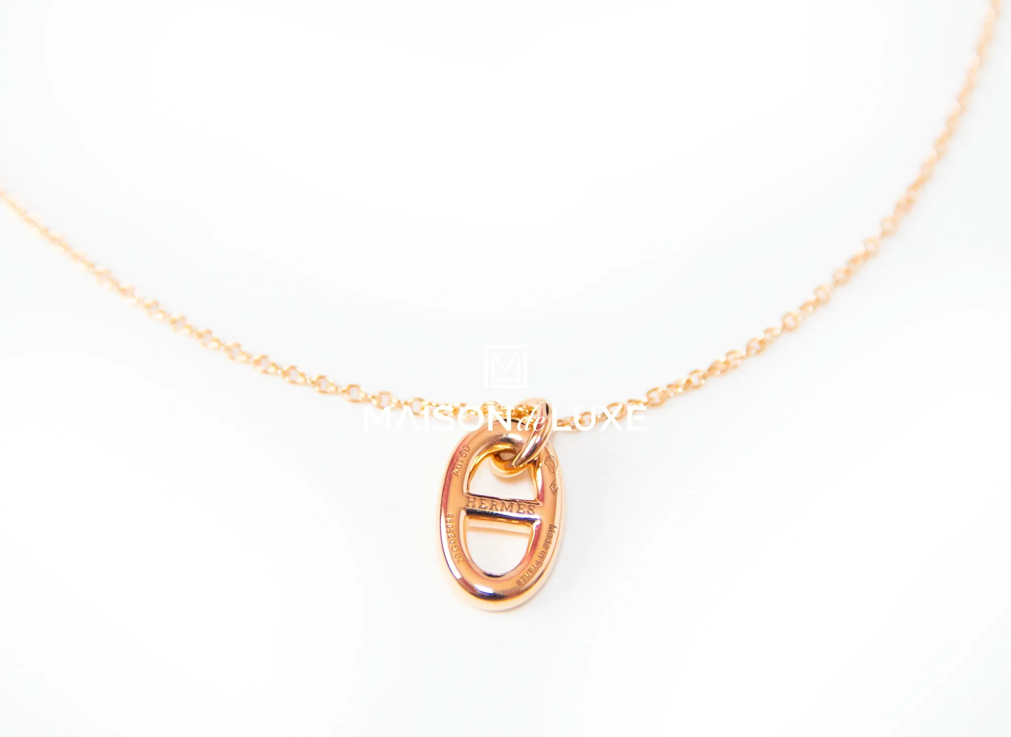 Hermes Rose Gold Farandole Pendant Necklace