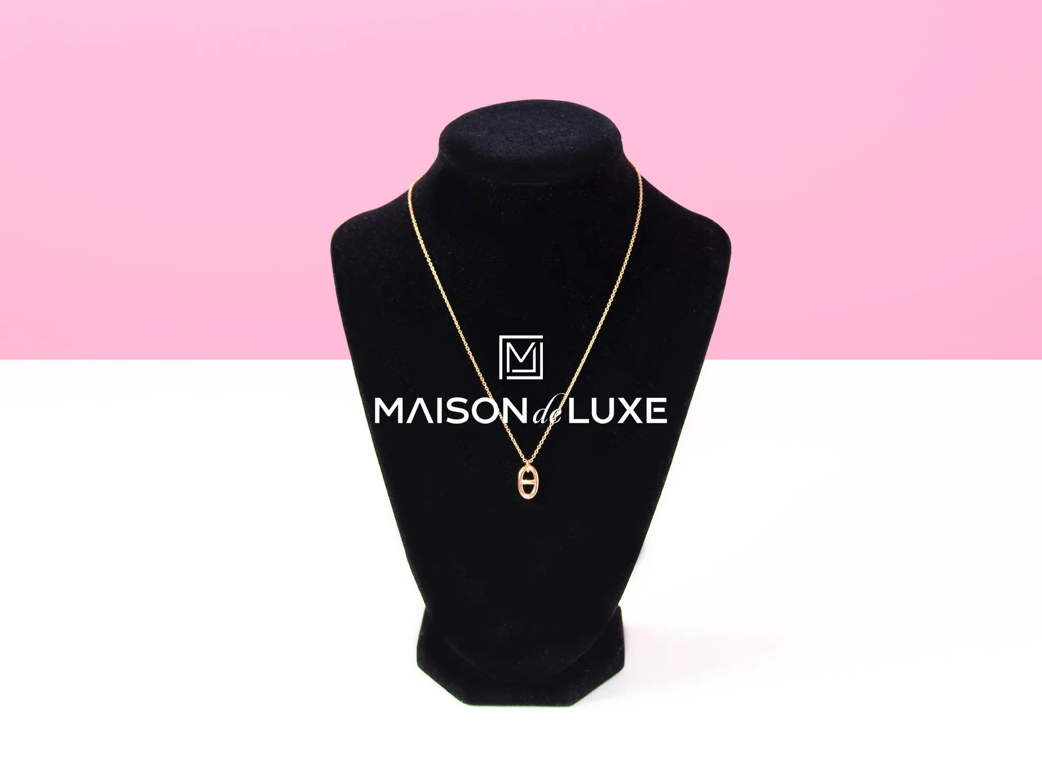 Hermes Rose Gold Farandole Pendant Necklace