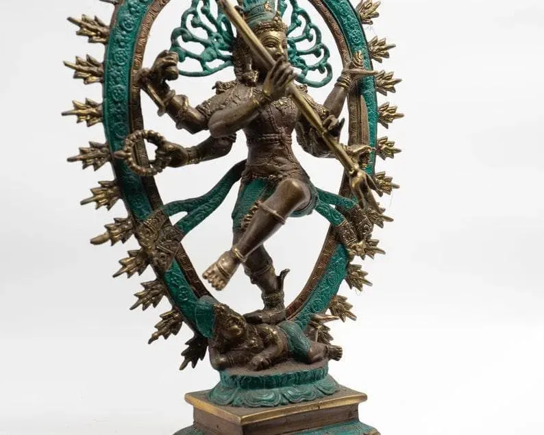 Hindu Dancing Shiva Nataraja Bronze Statue