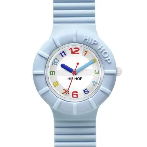 Hip Hop Light Blue Numbers Collection 32mm Hwu0464 watch
