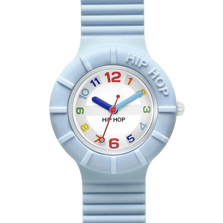 Hip Hop Light Blue Numbers Collection 32mm Hwu0464 watch