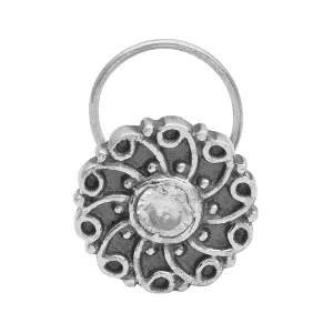 Indian Traditional Black Oxidized Nose Pin For Women Handmade Jewelry Unique Piercing Nose Pin