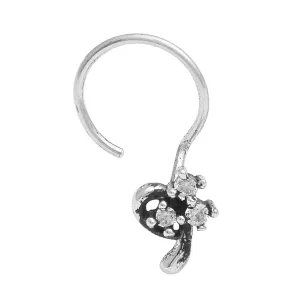 Indian Traditional Handmade Nose Pin Vintage Black Oxidized Nose Ring Women Jewelry