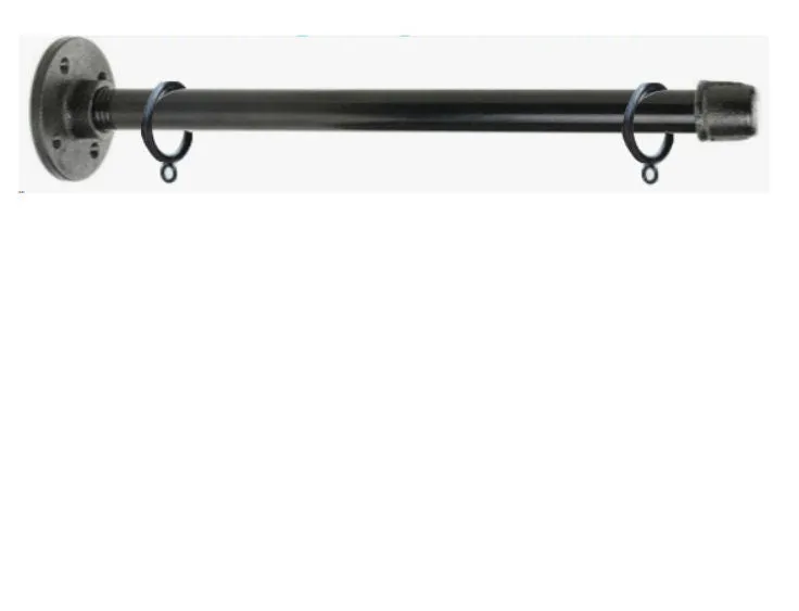 Industrial Pipe Bracket with Adjustable Rings for Custom Signage- 1/2" x 30"- BRACKET ONLY