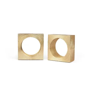 Karl Bookends (Pair) / Brass