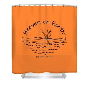 Kayaker Heaven On Earth - Shower Curtain