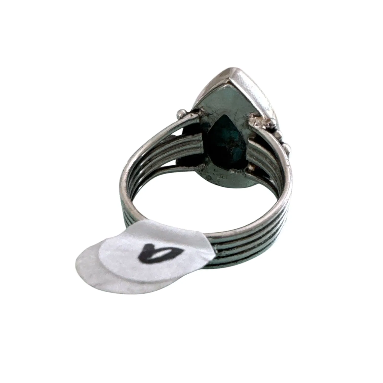 Kingman Blue Turquoise Solid 925 Sterling Silver Ring 9