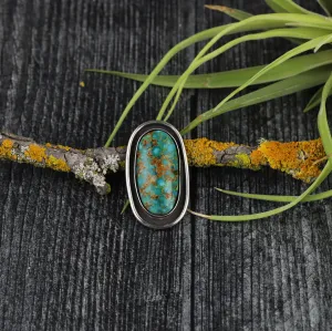 Kingman Turquoise Shadowbox Ring No.3
