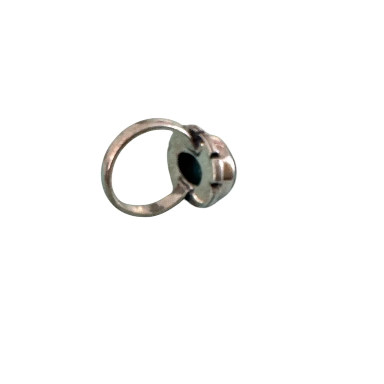 Kingman Turquoise Solid 925 Sterling Silver Ring 4