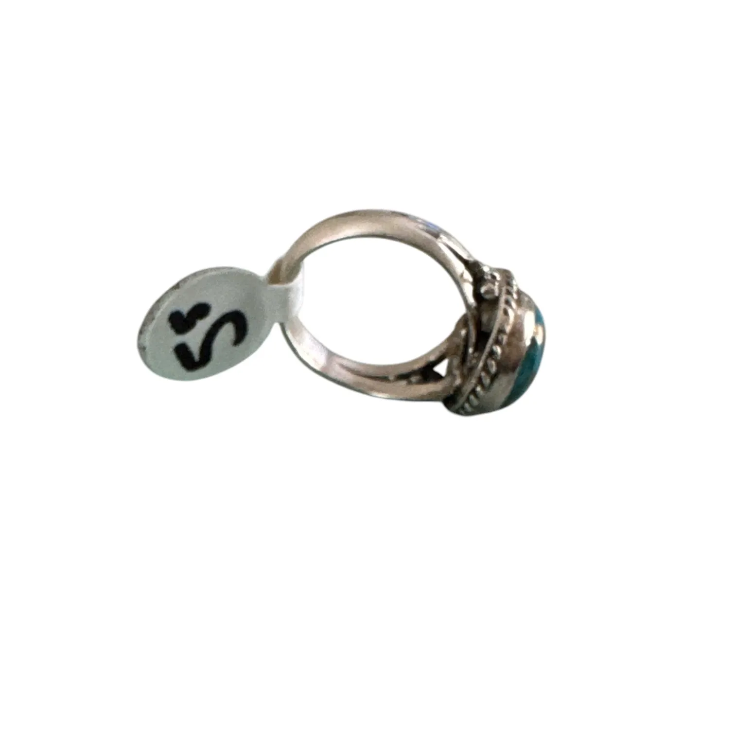 Kingman Turquoise Solid 925 Sterling Silver Ring 5.5