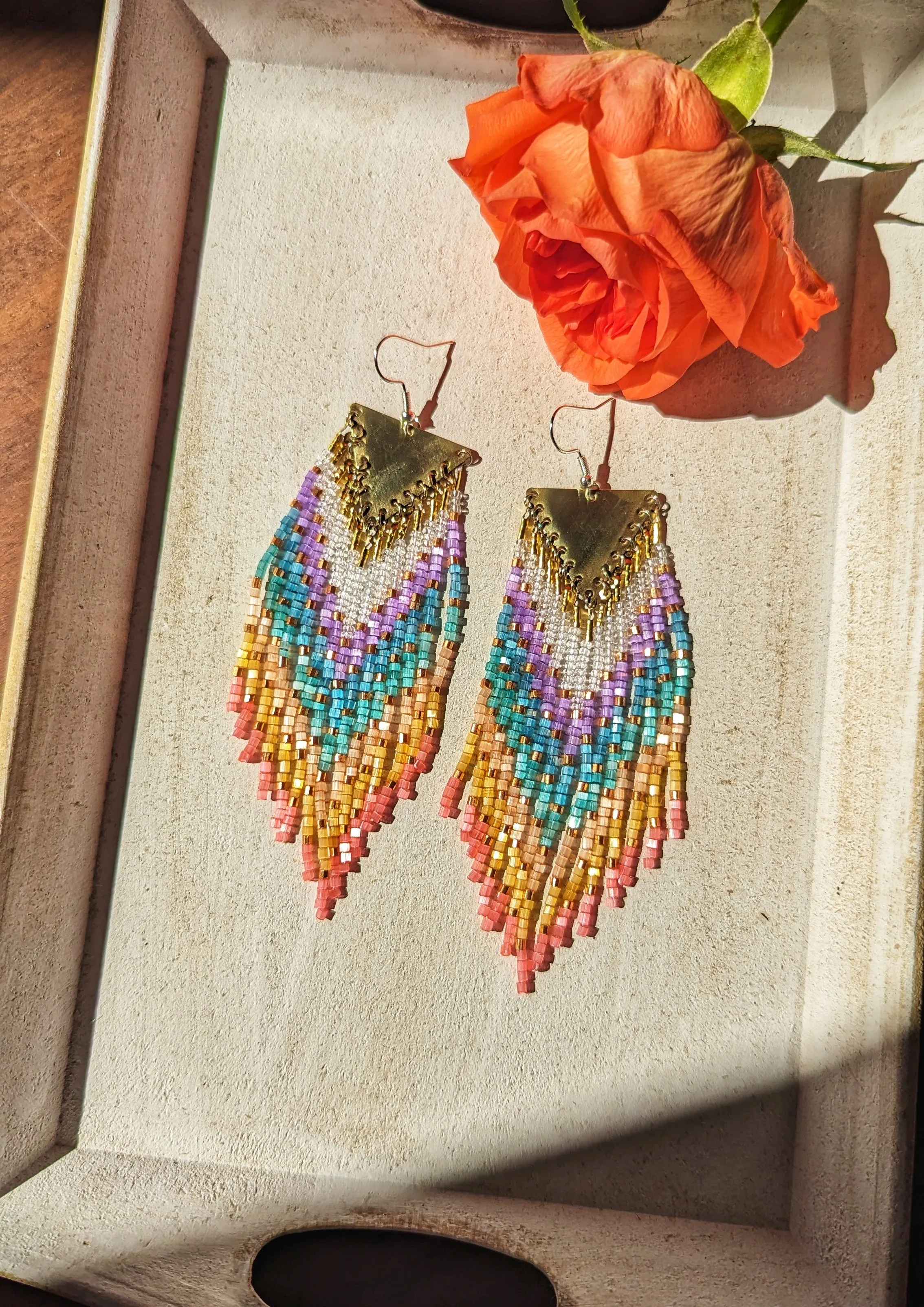 Kiss the Rainbow 3.0 🌈 Beaded Earrings