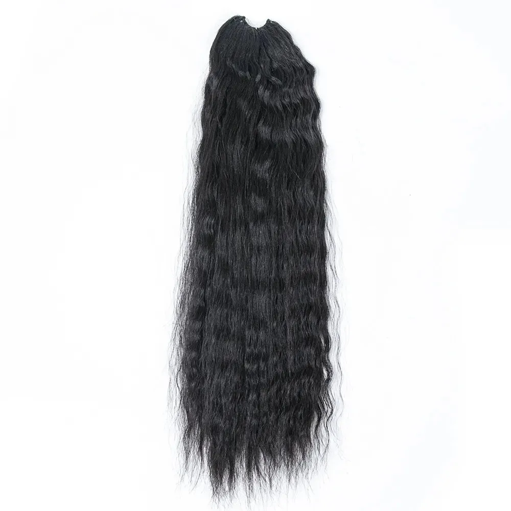 Knotless Pre-SeparatedFeather Crochet Hair Extension Wet and Wavy Human Hair