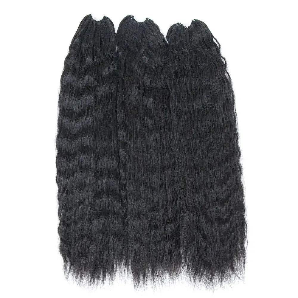 Knotless Pre-SeparatedFeather Crochet Hair Extension Wet and Wavy Human Hair