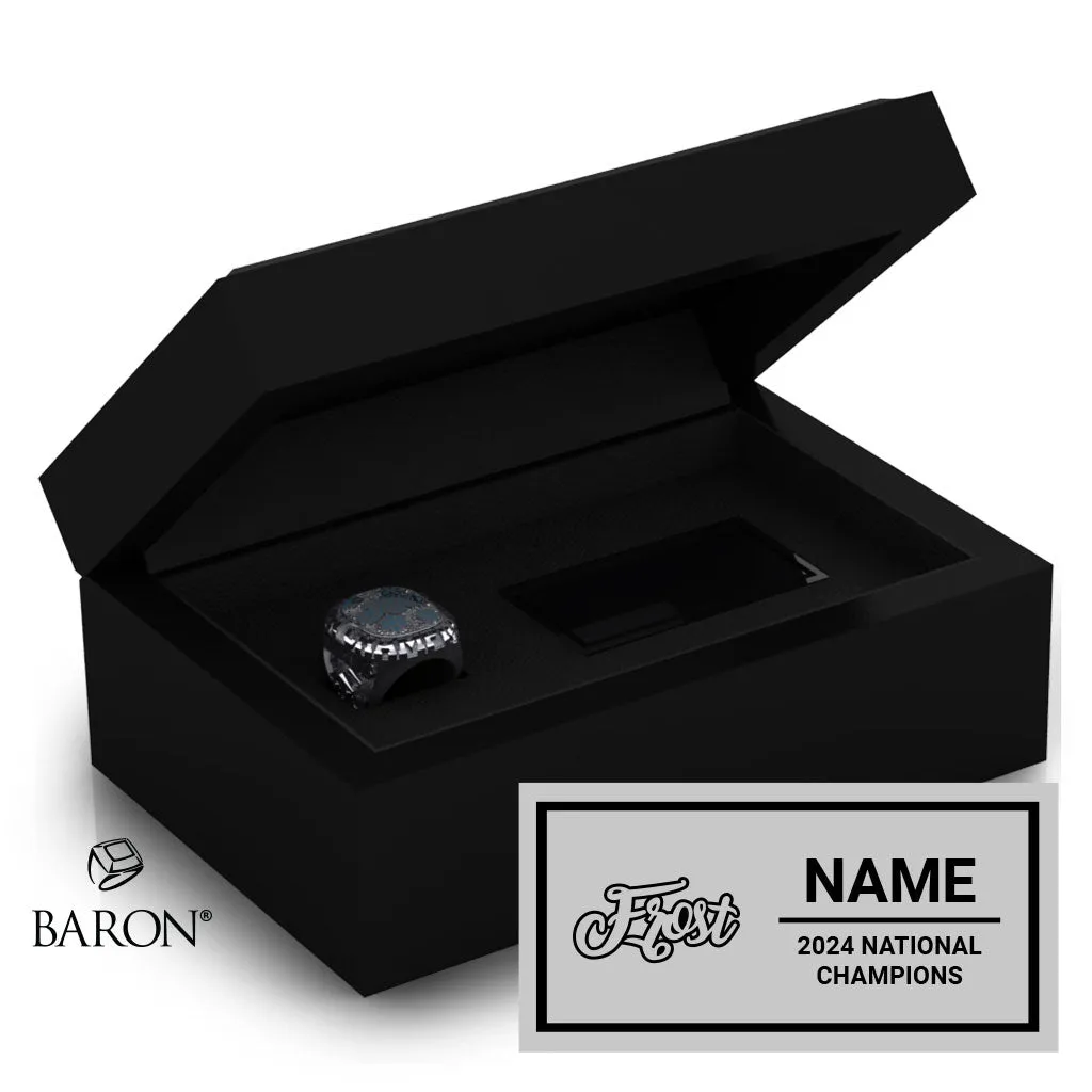 LA Cheerz Frost 2024 Championship Black Standard Window Ring Box