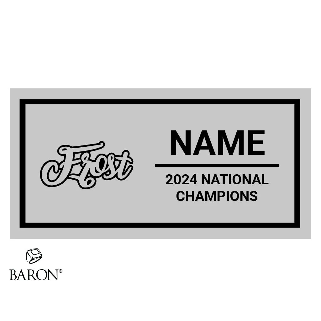 LA Cheerz Frost 2024 Championship Black Standard Window Ring Box