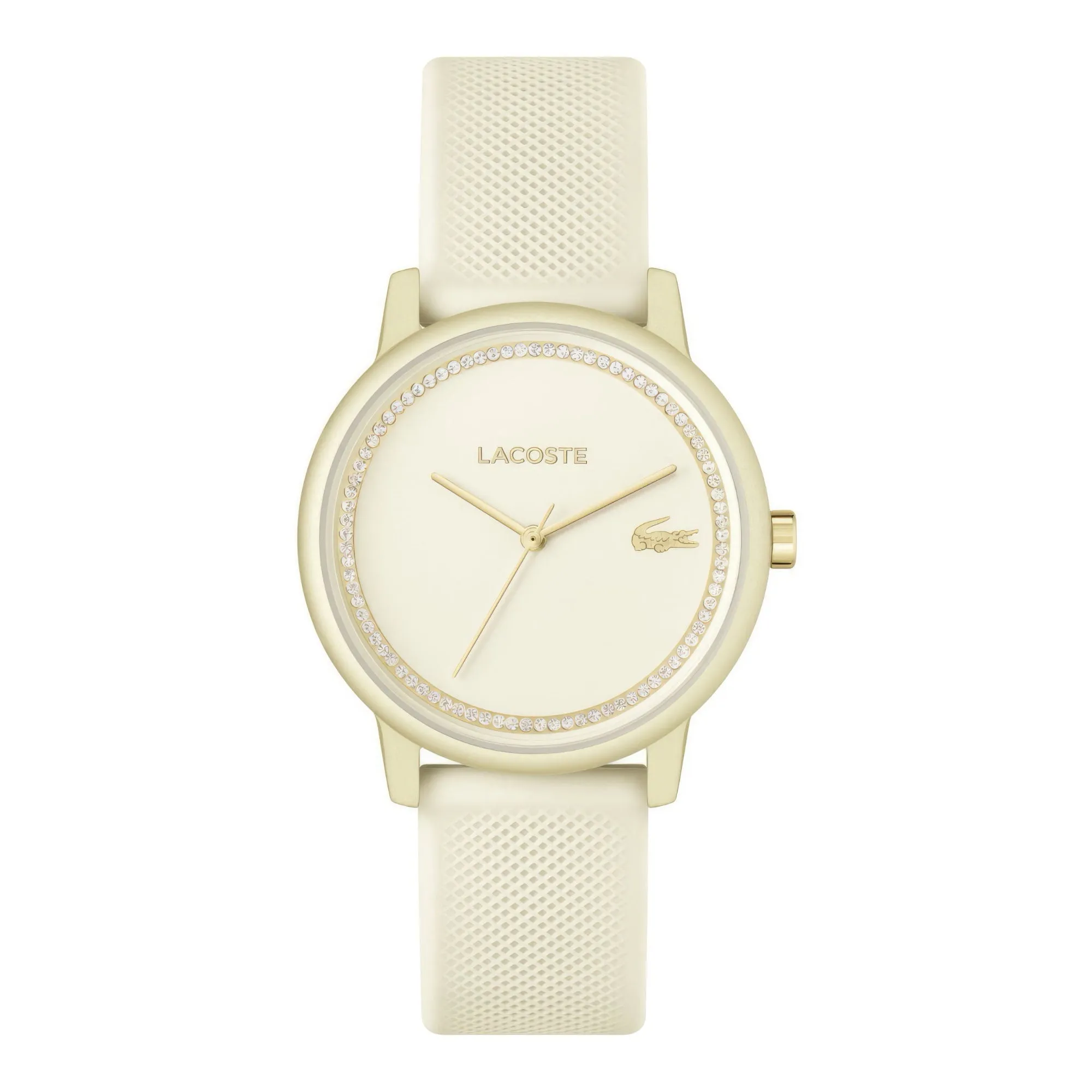 Lacoste.12.12 Go Ladies Champagne Crystal Dégradé Mat Aluminum Watch