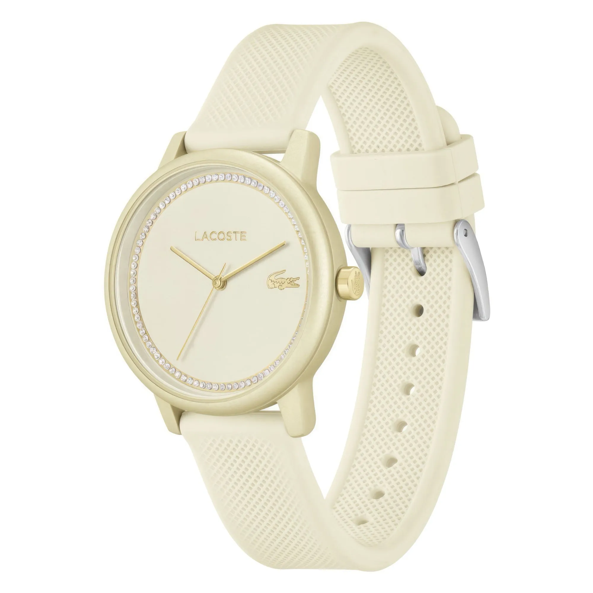 Lacoste.12.12 Go Ladies Champagne Crystal Dégradé Mat Aluminum Watch