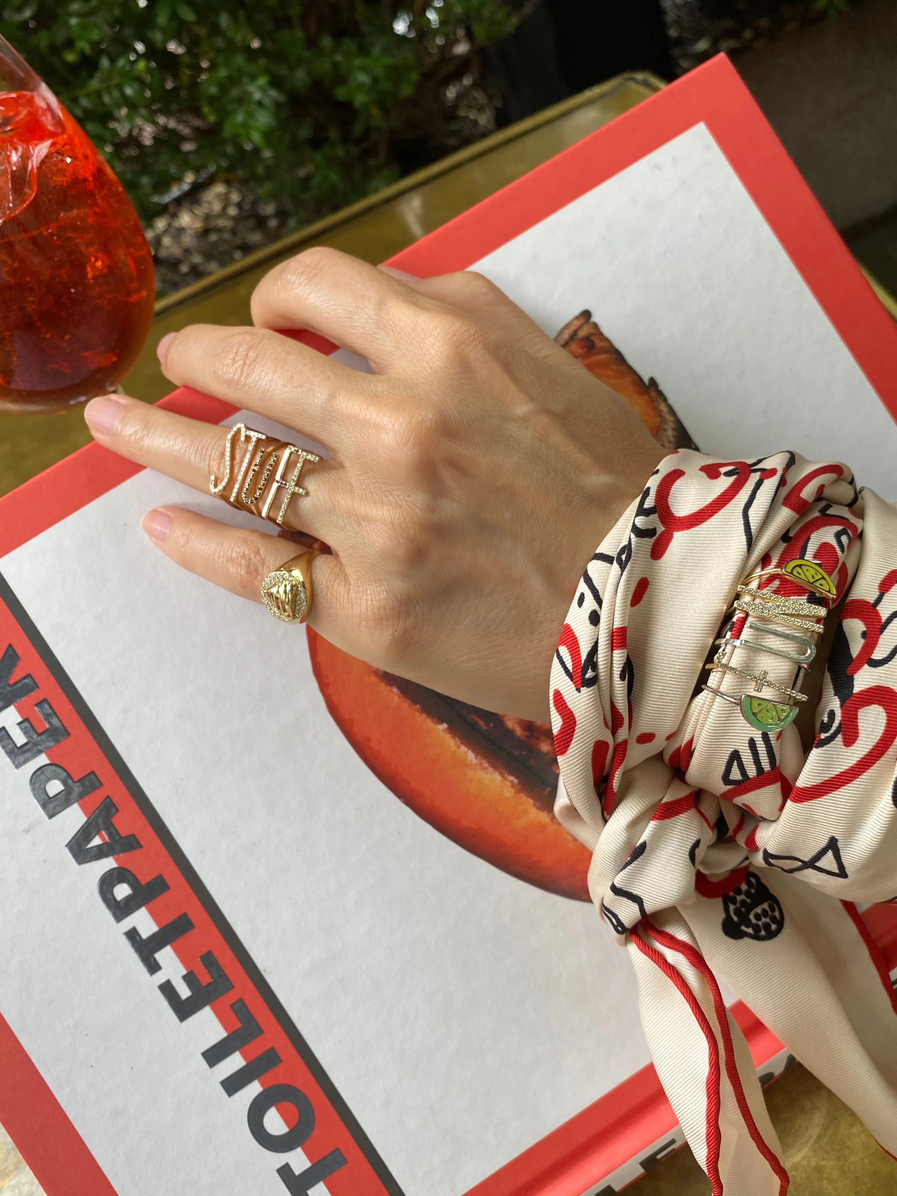 Letter Rings - Gold