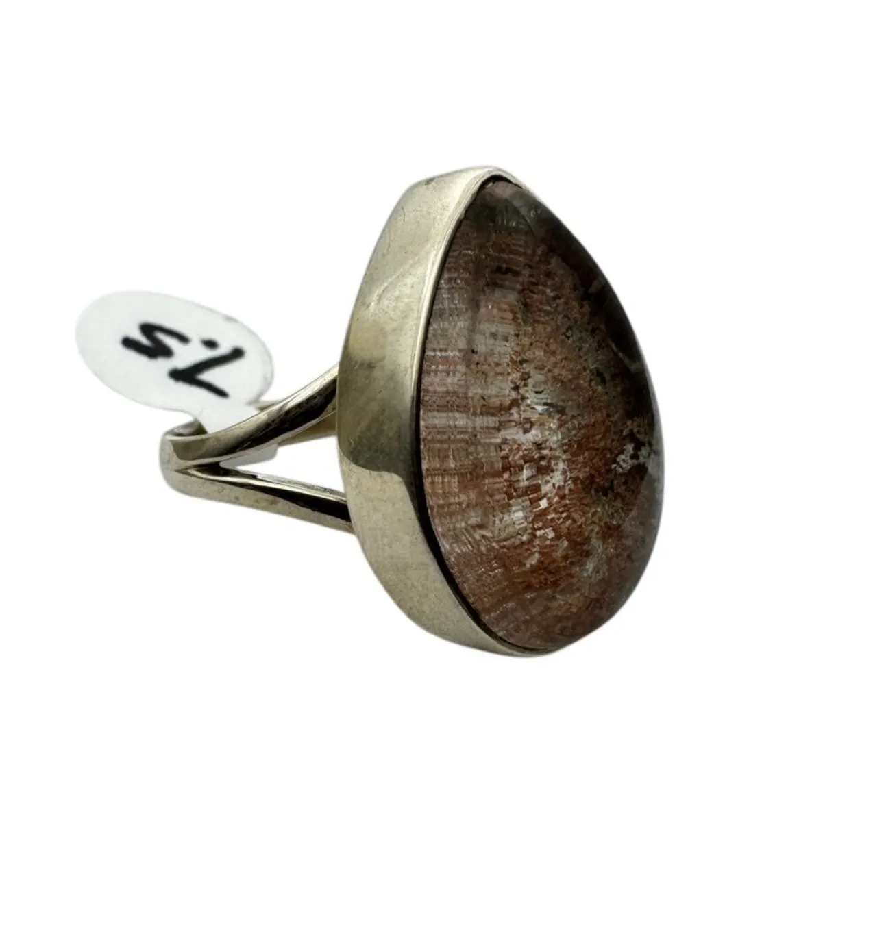 Lodolite Garden Quartz Solid 925 Sterling Silver Ring 7.5