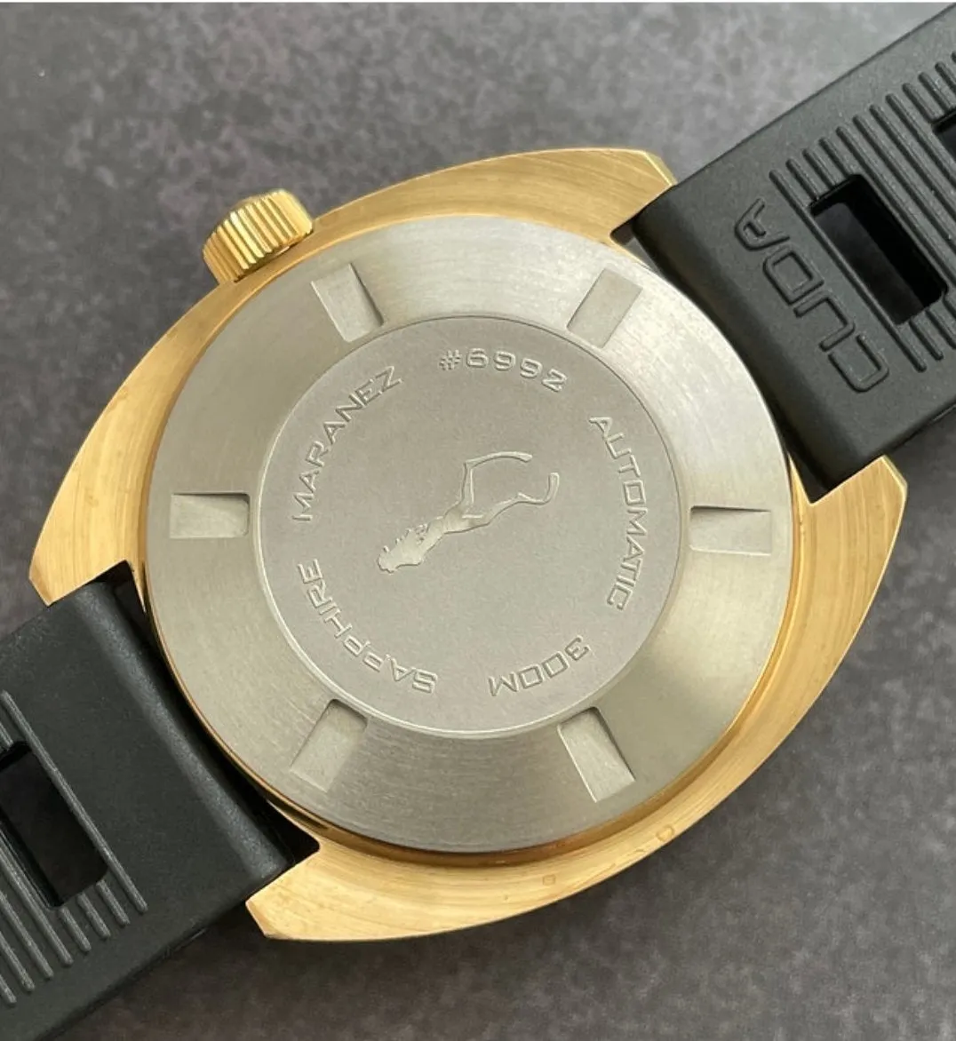 Maranez Samui Vintage Brass Watch Red