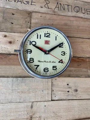 Marine Radio Co Nautical Clock MCS-972C Original Paint