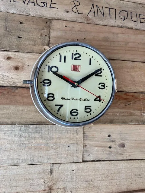 Marine Radio Co Nautical Clock MCS-972C Original Paint