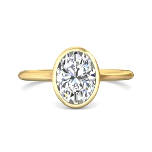 Martin Flyer Solitaire Oval Engagement Ring DERS33XSOVYZ-9.7X7.2OV