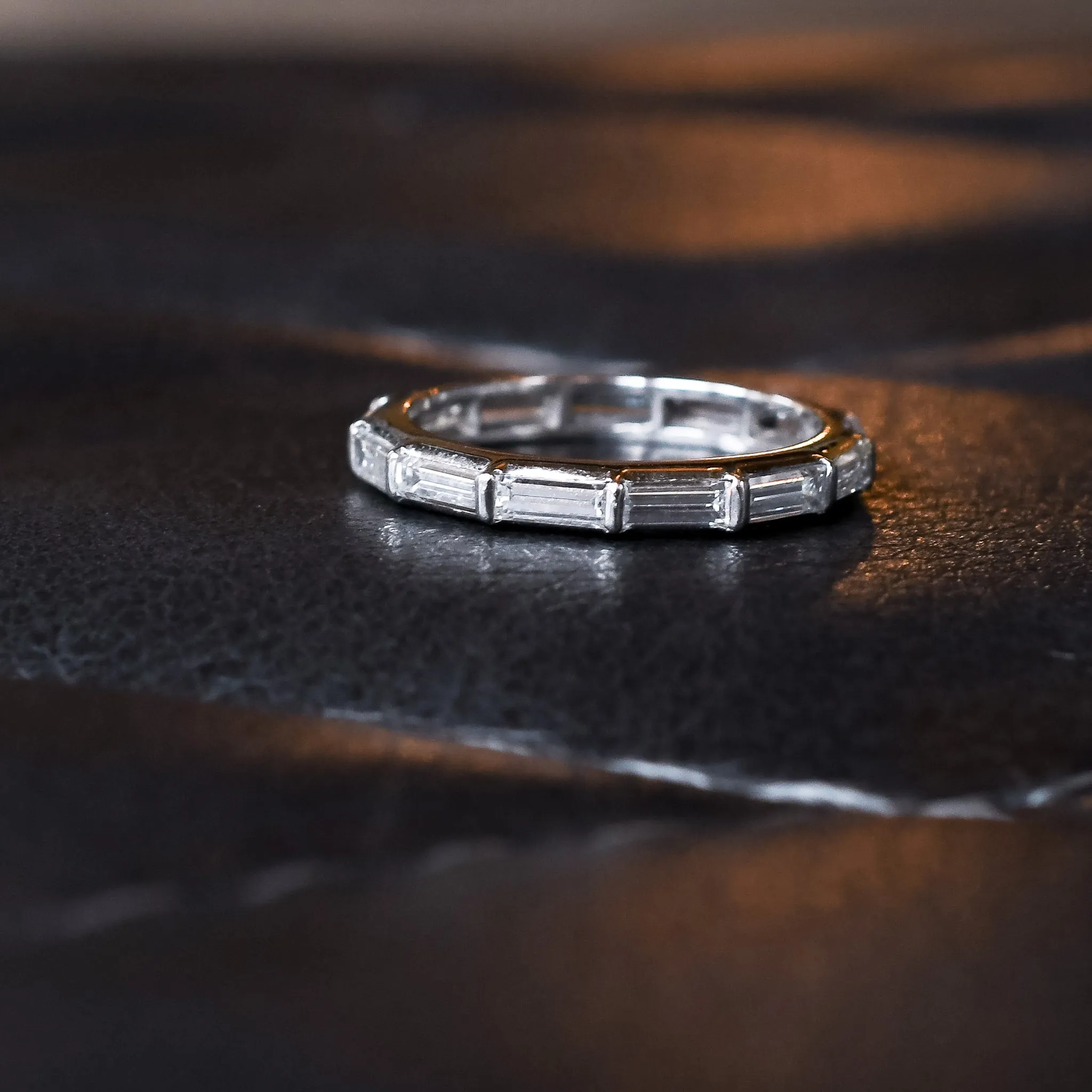 Mid-Century Baguette Diamond Eternity Ring