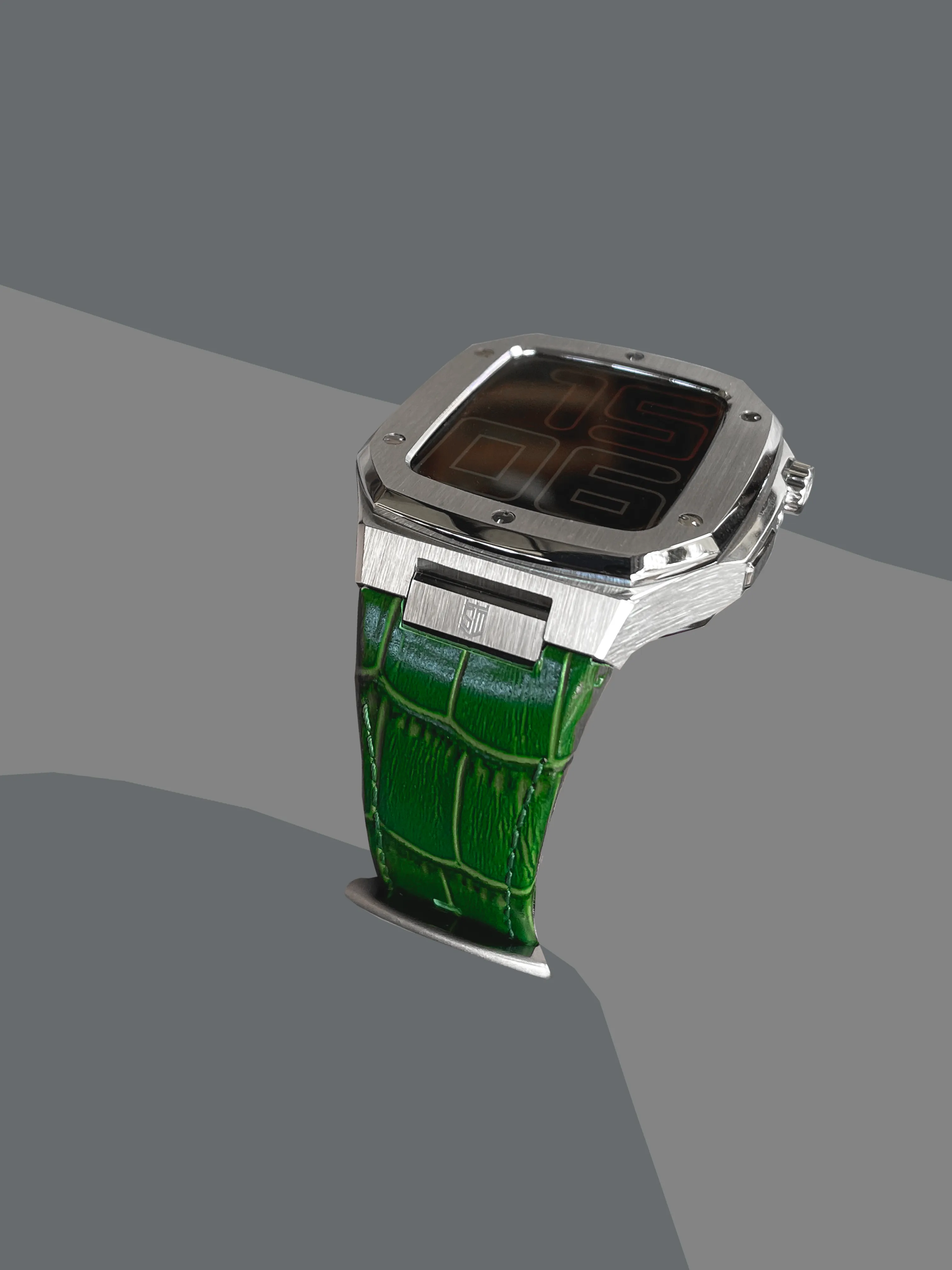 Modern Yellow Alligator - Silver Buckle