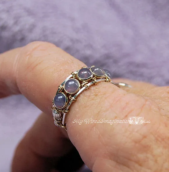 Montee Ring With a Clasp, Wire Wrap Ring Pattern, DIY Ring Pattern